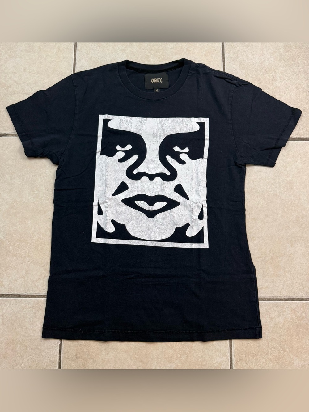 Vintage Obey Andre The Giant T Shirt Medium Black